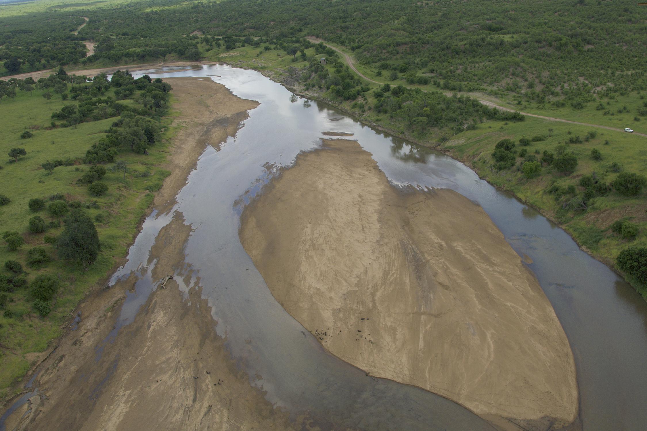 aerial view of mwenezi river