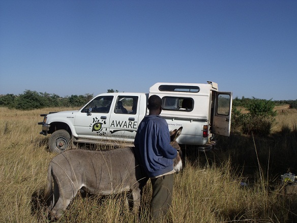 Erick's hilux with patient