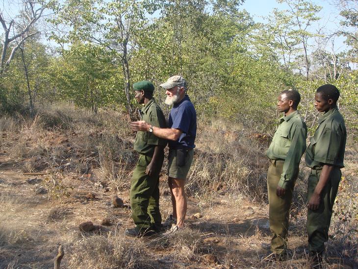 Pete Clemence instructs a ranger