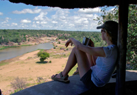 View of Mwenezi River in Gonarezhou